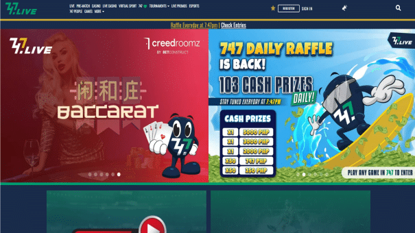 Hakbang 1: Pagbisita sa Official 747LIVE Casino Website