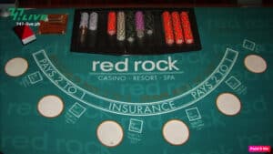 Ang larawan ay blackjack table