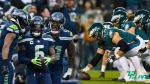 Ang larawang ito ay ang MNF Eagles vs. Seahawks